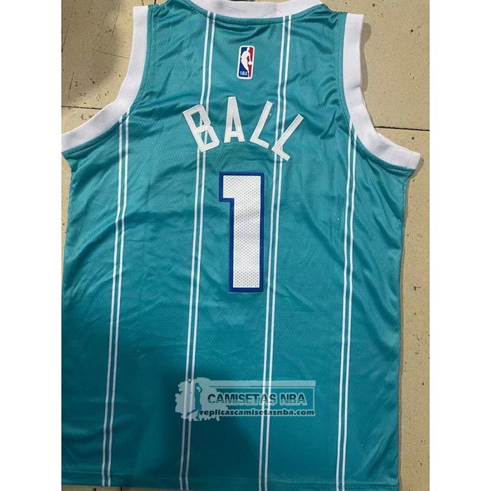 Camiseta Nino Charlotte Hornets LaMelo Ball NO 1 Icon 2022-23 Verde